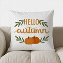 Axyaa Autumn Pumpkin & Floral Throw Pillow Cover for Sofa, Bedroom, Car