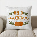 Axyaa Autumn Pumpkin & Floral Throw Pillow Cover for Sofa, Bedroom, Car
