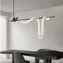 Axya Nordic LED Pendant Lights: Black Chandelier for Home Decor
