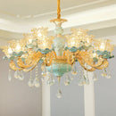 Luxurious French Countryside Ceramic Chandelier by Axyaa