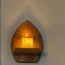 Axyaa Wooden Wall Shelf, Living Room Decor, Wall-mounted Planter Shelf