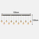 Axyaa Modern Indoor Chandeliers LED Pendant Ceiling Lights for Dining Room