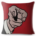 Axyaa Pop Art Crying Girl Cushion Cover 45x45cm