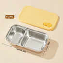 Axyaa Stackable Stainless Steel Lunch Box with Leakproof Lid
