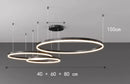 Axyaa LED Ring Pendant Light Chandeliers for Modern Home Decor