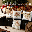 Axyaa Fall Floral Hello Cushions: Festive Pattern Cover for Sofa, Bedroom, Car