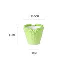 Axyaa Ceramic Flower Pots with Relief Pattern for Succulents and Home Decor