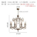 Axyaa Pearl Crystal Lamp: American Retro Villa Silver High-End Living Room, Bedroom, Dining Room