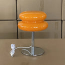 Axyaa Mushroom Glass Lamp: Bauhaus Trichromatic Dimming Night Light, Eye Protection Desk Lamp