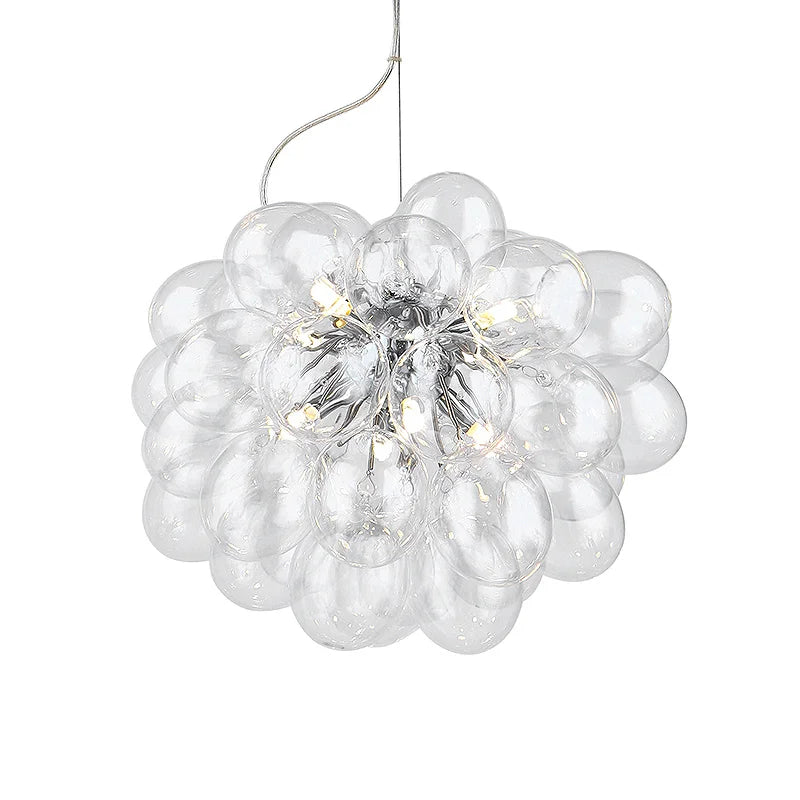Axyaa Bubble Glass LED Chandelier Lighting for Living Room Home Decor