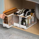 Axyaa Sliding Metal Storage Basket for Kitchen Cabinet Organization