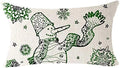 Christmas Wishes Animal Family Linen Pillowcase by Axyaa
