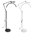 Axyaa 20W LED Half Moon Ring Floor Lamp for Beauty & Skincare