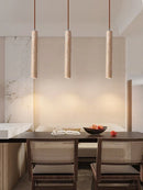 Axyaa Travertine Stone Pendant Chandelier for Bedroom, Dining Room & Kitchen