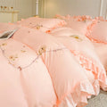Axyaa Solid Color Bedding Set - Minimalist Style, Skin-Friendly, All-Season Comfort