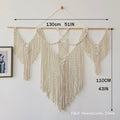 Axyaa Geometric Macrame Wall Tapestry - Bohemian Style Chic Decor