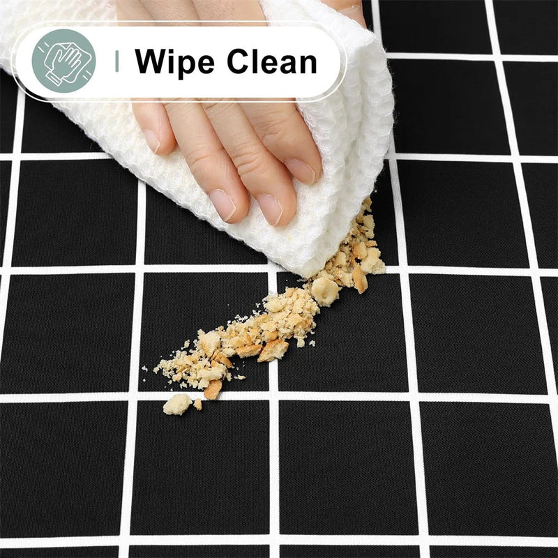 Axyaa Plaid Waterproof Tablecloth | Stain Proof & Washable Table Cover