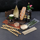 Axya Sushi & Bamboo Chops BBQ Platter Decor with Seafood & Sashimi Ornaments