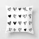 Axyaa Geometric Heart Stripe Dot Pillow Case for Home Decor
