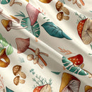 Axyaa Vibrant Mushroom Plant Duvet Cover Set - Soft Floral Design for Bedroom