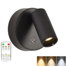 Axyaa LED Wall Light with Remote Control - Rotatable Magnetic Lamp for Bedroom and Living Room