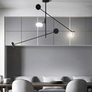 Axyaa Nordic Rocker Arm Chandelier - Modern Minimalist Living Room Lighting