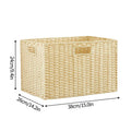 Axyaa Large Woven Storage Basket Home Organizer Wardrobe Closet Clothes Box