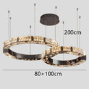 Axyaa Crystal Chandelier Dining Room Pendant Lamp Luxury Ceiling Light