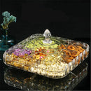 Axya Gold Fruit Basin Candy Dish with Cover - Snack Plate Tray
