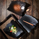 Axyaa Ceramic Shallow Plate for Sushi and Breakfast