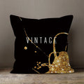 Axyaa Gold Heart Art Print Cushion Cover - Nordic Style Sofa Pillowcase