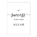 Islamic Quotes Wall Art Canvas - Axyaa Modern Quran Prints for Bedroom Decor