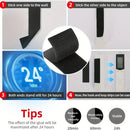 Axyaa Heavy-Duty Interlocking Mounting Strips - Reusable Sticky Back Tape
