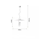 Axyaa Minimalist Adjustable LED Dining Room Chandelier