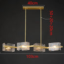 Axyaa Glass Pendant Light: Modern Home Decor Chandeliers for Living & Dining Rooms