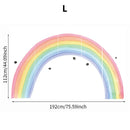 Rainbow Pastel Wall Stickers Mural by Axyaa for Nursery Kids Room, Playroom Decor, Baby Gift