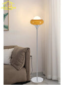 Axyaa Glass Iron Art LED Floor Lamp for Bedroom and Living Room