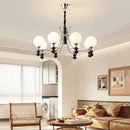 Axyaa Magic Bean LED Chandelier Walnut Wood Pendant Lamp for Living Room