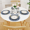 Axyaa Round Waterproof Placemats Set - Non-slip & Heat Resistant Mats