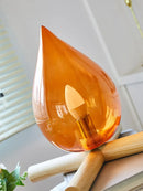 Axyaa Flame Lamp: Retro Bedroom Desk Lamp for Artistic Creative Bedside Lighting