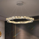 Axyaa Crystal Chandelier Stair Pendant Lamp Living Room Interior Lighting