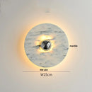 Axyaa White Marble LED Wall Sconce, Modern Nordic Home Decor Light