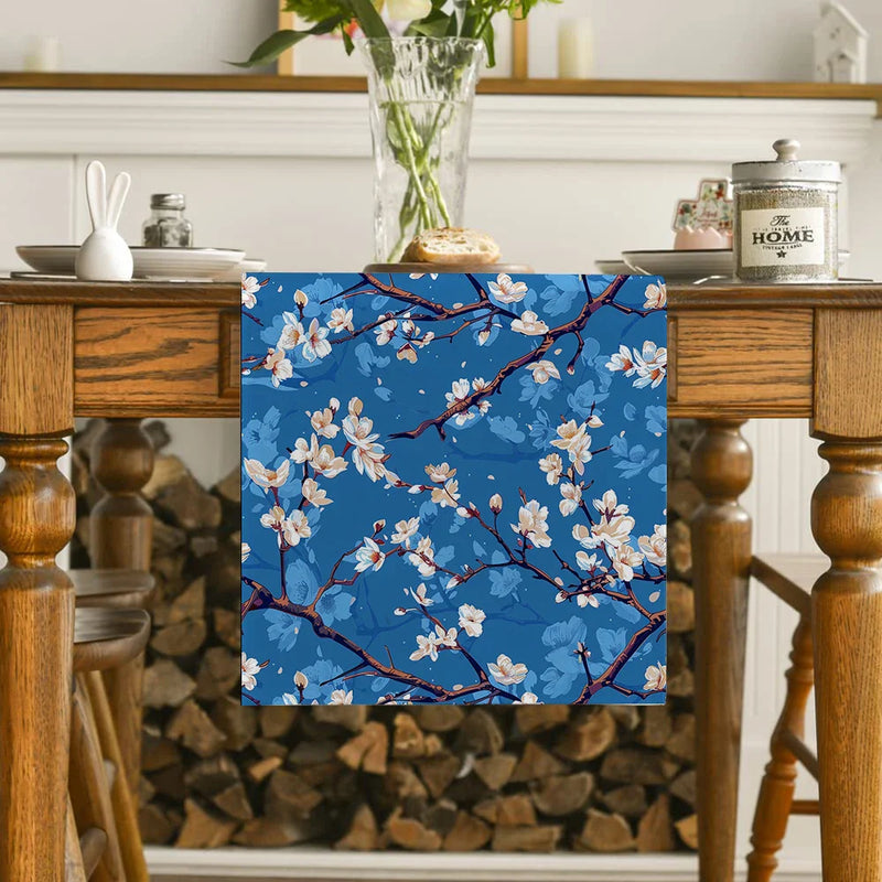 Axyaa Floral Vase Table Runner: Elegant Dining Room Decor & Holiday Party Essential