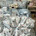 Axyaa Soft Skin-friendly Bedding Set with Duvet Cover, Bedsheet, Pillowcases