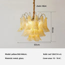 Axyaa Luxury Glass Pendant Lights - Colorful E14 Hanging Lamp for Living Room