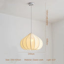 Axyaa Nordic Creamy Style E27 Pendant Light Bar Chandelier Lamparas