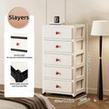 Axyaa 13.8 Inch Drawer Storage Cabinet, 3-6 Tier, Large Capacity, Multi-Color Options
