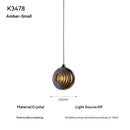 Axyaa Glass Crystal Chandelier for Modern Living Room Dining Room, Bedroom, Villa, and Staircase