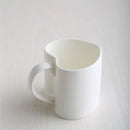 Axyaa Heart Mug Set - 2pcs 420ML White Bone  Espresso Cups