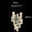 Axyaa LED Pendant Light Chandeliers for Living Room - Indoor Staircase Lighting